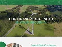 Tablet Screenshot of greensill-bank.com